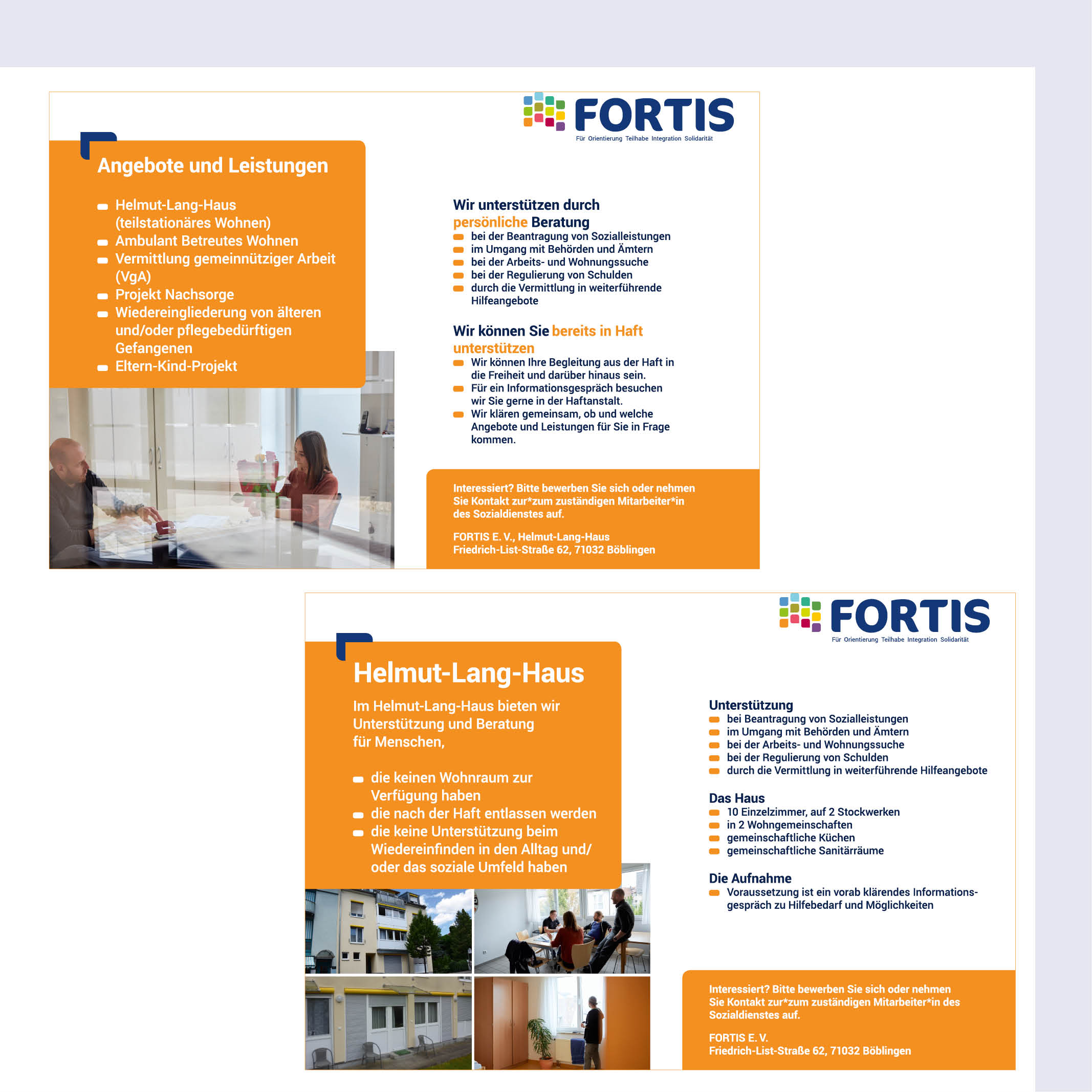 Om Webseite Verbindet Vorlage 1024x1024px 0512201914 Fortis Plakate mit Informationen für den Bereich Straffälligenhilfe