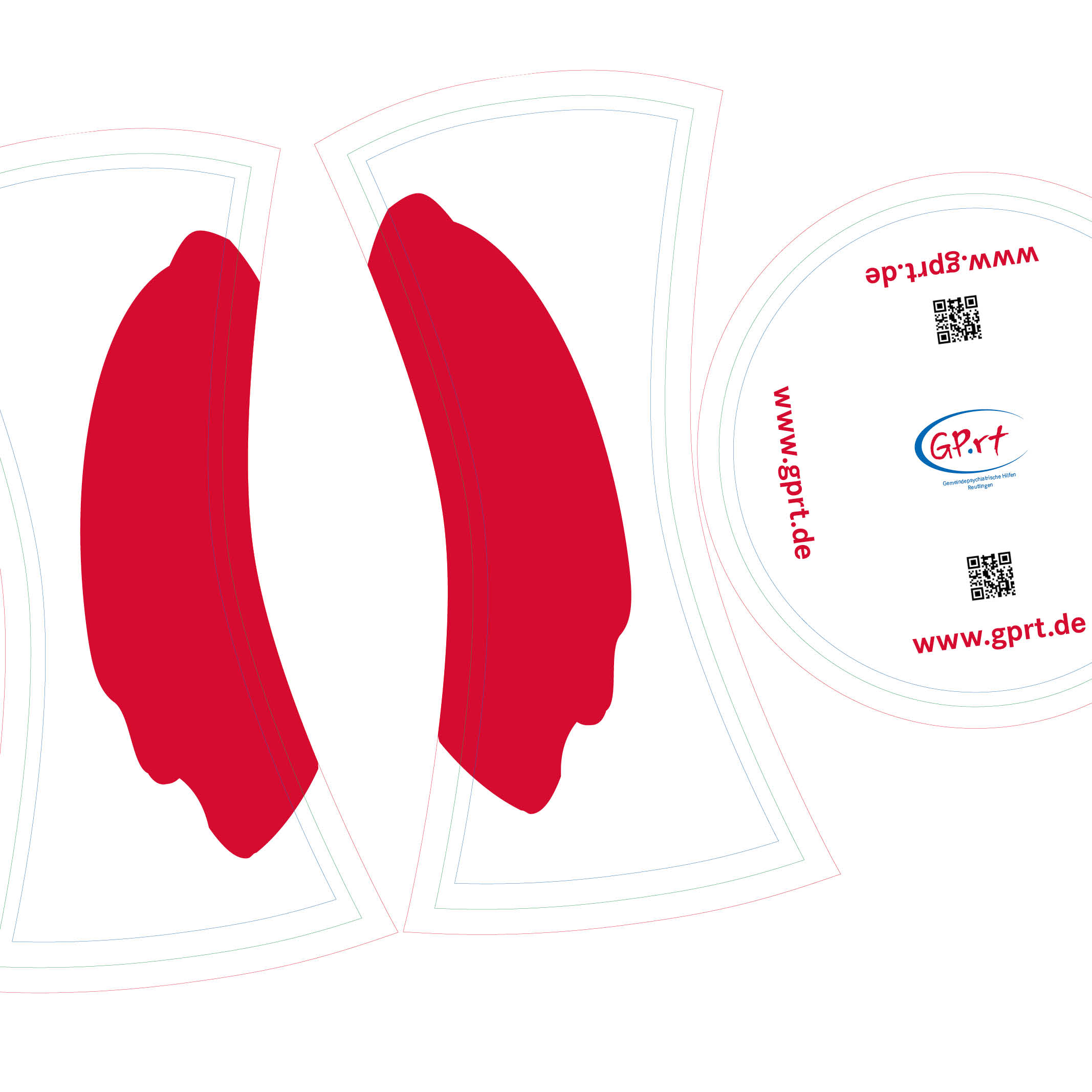 Om Webseite Verbindet ZfP Reichenau 1024x1024px 240120249 Gestaltung einer Tischhusse für Stehtische, mit großen roten Flächen, QR-Codes zur Webseite www.gprt.de und Logo